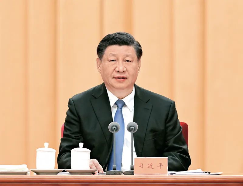 2023年1月9日，中共中央總書記、國家主席、中央軍委主席習(xí)近平在中國共產(chǎn)黨第二十屆中央紀(jì)律檢查委員會第二次全體會議上發(fā)表重要講話。 新華社記者 張領(lǐng)/攝